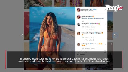 Ariadna Gutiérrez fue captada en la playa ¡como Dios la trajo al mundo!