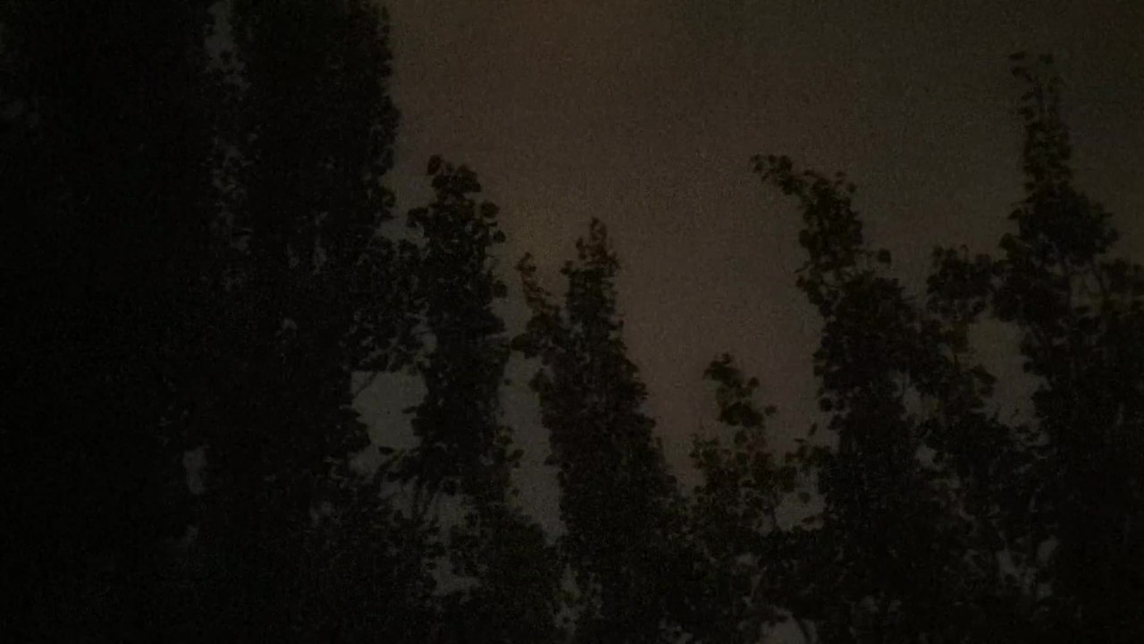Tormenta de rayos en Madrid