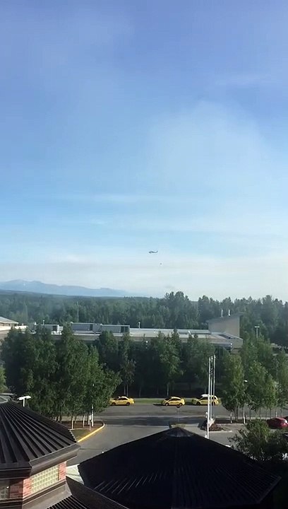 Brush Fire Rages in Alaska