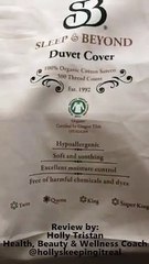 Wellness Coach Holly Tristan -  Sleep & Beyond Organic Duvet Cover review