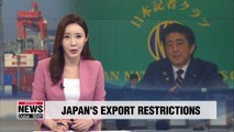Japan's export restrictions on high-tech materials to S. Korea begin Thursday