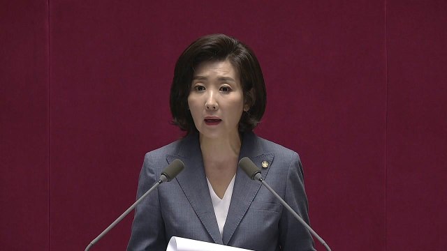 한국당 나경원 원내대표, 교섭단체 대표연설 / YTN