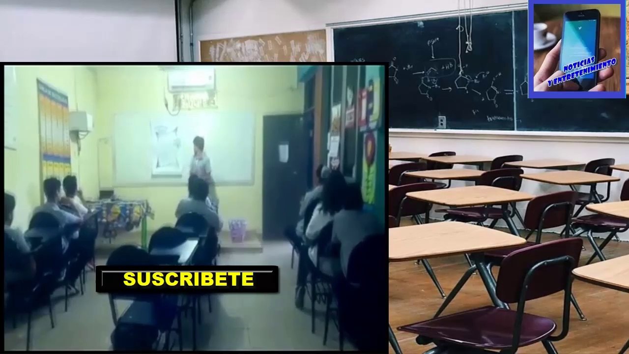 Captan evento paranormal en plena clase