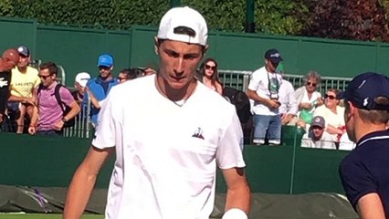 Wimbledon 2019 - Ugo Humbert est au 3e tour : "Ça me calme..., j'aime beaucoup l'herbe !"