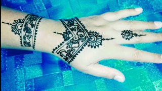 Simple mehndi design for back hand side  By MMP