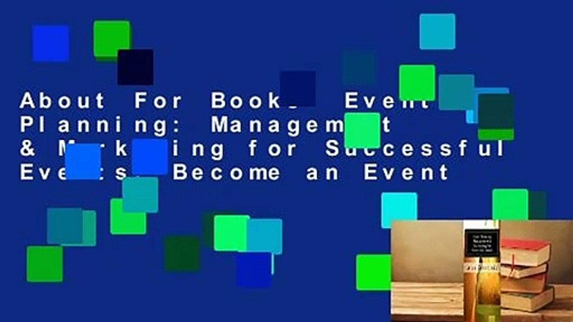 ⁣About For Books  Event Planning: Management & Marketing for Successful Events: Become an Event
