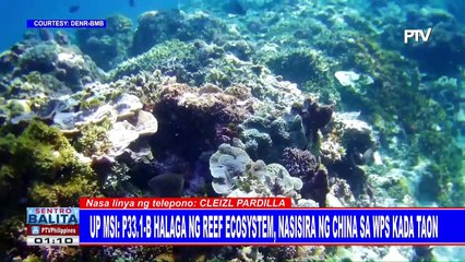 UP MSI: P33.1-B halaga ng reef ecosystem, nasisira ng China sa WPS kada taon