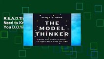 R.E.A.D The Model Thinker: What You Need to Know to Make Data Work for You D.O.W.N.L.O.A.D