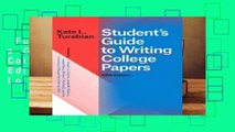 Full E-book  Student s Guide to Writing College Papers, Fifth Edition (Chicago Guides to Writing,