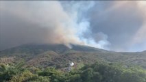 Erupción de un volcán en Stromboli