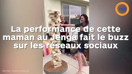 La performance de cette maman au Jenga fait le buzz sur les réseaux sociaux