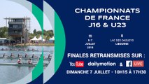 Championnats de France Junior J16 et Senior moins de 23 ans (U23), Dimanche 7 Juillet 15h10