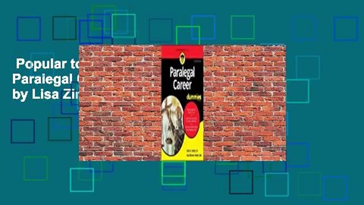 Popular to Favorit  Paralegal Career for Dummies by Lisa Zimmer Hatch