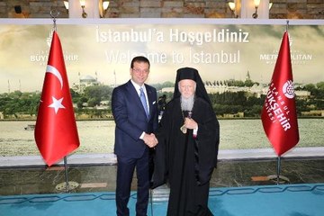 Ekrem İmamoğlu, Fener Rum Patriği Bartholomeos'u ağırladı: Belediyemizin bir inanç masası olacak