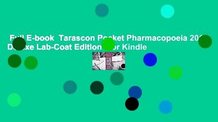 Full E-book  Tarascon Pocket Pharmacopoeia 2019 Deluxe Lab-Coat Edition  For Kindle