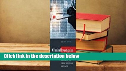 Criminal Investigation  Review