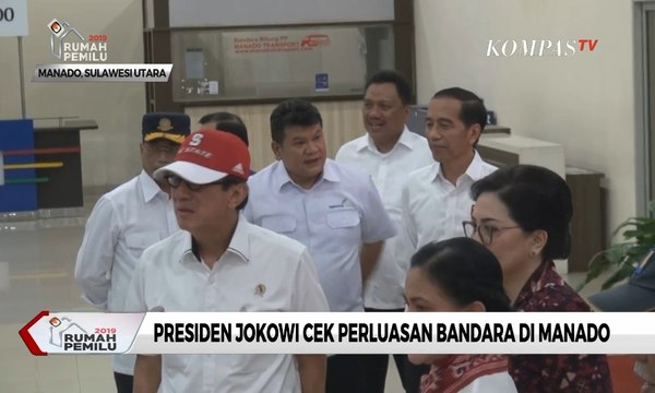 Presiden Jokowi Cek Rencana Perluasan Bandara di Manado