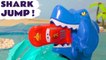Hot Wheels Shark Jump with Disney Pixar Cars 3 Lightning McQueen and Transformers Bumblebee in this family friendly full episode english toy story for kids