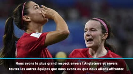 CdM (F) - Rapinoe : "Le plus grand respect envers toutes les équipes"