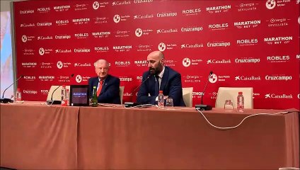Monchi sobre el Cuadro de la Plantilla y el Filial