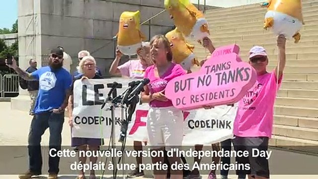 USA: des chars à Washington pour une fête nationale qui divise