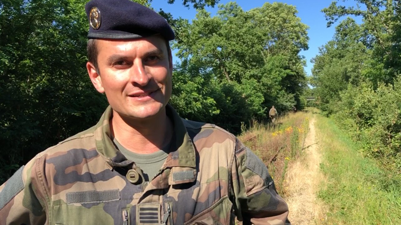 Les élèves de l’école militaire interarmes de Saint-Cyr-Coëtquidan en exercice