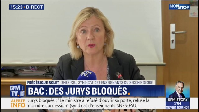 Le syndicat d'enseignants SNES-FSU: l'assurance de publier les résultats du bac a durci fortement la position des professeurs