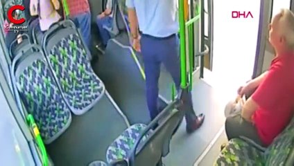 Otobüste panik anları: Öyle görünce ben de bastım gaza!