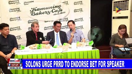 Download Video: Solons urge PRRD to endorse bet for speaker