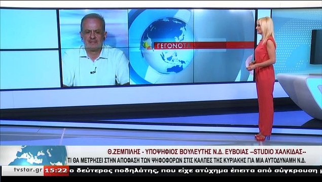 Ο υποψήφιος βουλευτής Ν.Δ. ΕΥΒΟΙΑΣ, Θ.ΖΕΜΠΙΛΗΣ, στο STAR Κεντρικής Ελλάδας
