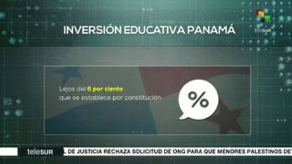 Panamá: baja inversión estatal genera crisis en el sistema educativo