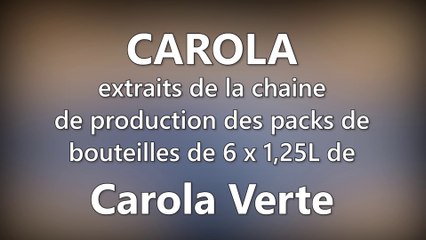 DNA - Extraits de la production de Carola Verte conditionnée en bouteilles de 1,25L