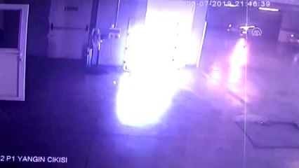 Mağazadaki hırsızlık güvenlik kamerasında