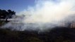 Bombeiros combatem incêndio na região do Riviera
