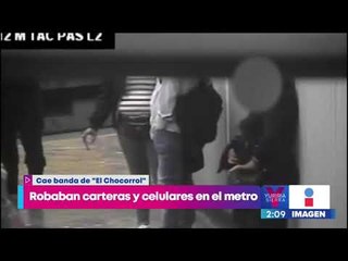 Detienen a la banda de "El Chocorrol" que se dedicaba a robar carteras y celulares en el metro
