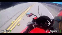 When SPORTBIKES meet SUPERCARS at 300 Km_H [Cars vs Motorcycles pt.1]