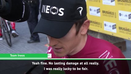 'I'm feeling fine, there's no lasting damage'- Thomas on crash