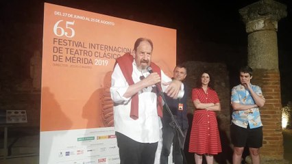 José María Pou tras el estreno de 'Viejo amigo Cicerón'