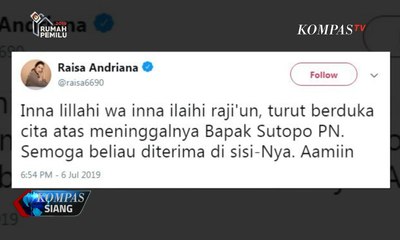 Politikus Hingga Penyanyi Raisa Sampaikan Duka untuk Sutopo