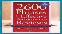 About For Books  2600 Phrases for Effective Performance Reviews: Ready-to-Use Words and Phrases