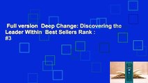 Full version  Deep Change: Discovering the Leader Within  Best Sellers Rank : #3
