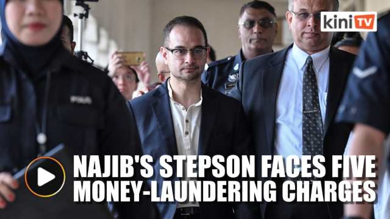 Najib’s stepson faces five money-laundering charges