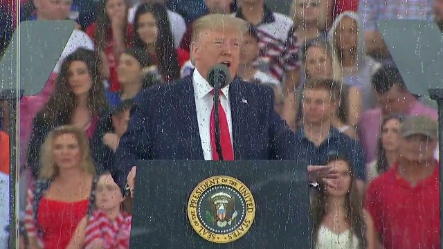 Fête Nationale US du 4 juillet: Donald Trump a célébré cette nuit l'histoire des Américains pour qui rien n'est impossible