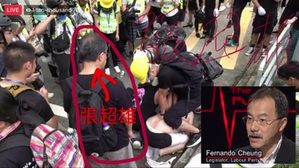 American Oversees Beating of Protester in Hong Kong