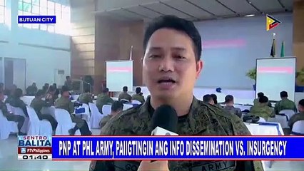PNP at PHL Army, sumailalim sa info dissemination training