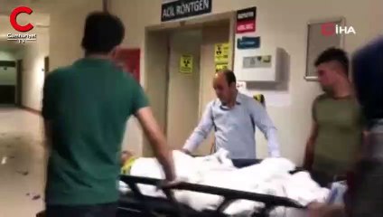 Yerde bulduğu cisim elinde patladı