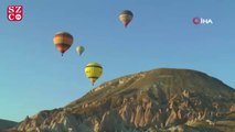 Türkiye’nin ilk balon festivalinde ilginç görüntüler