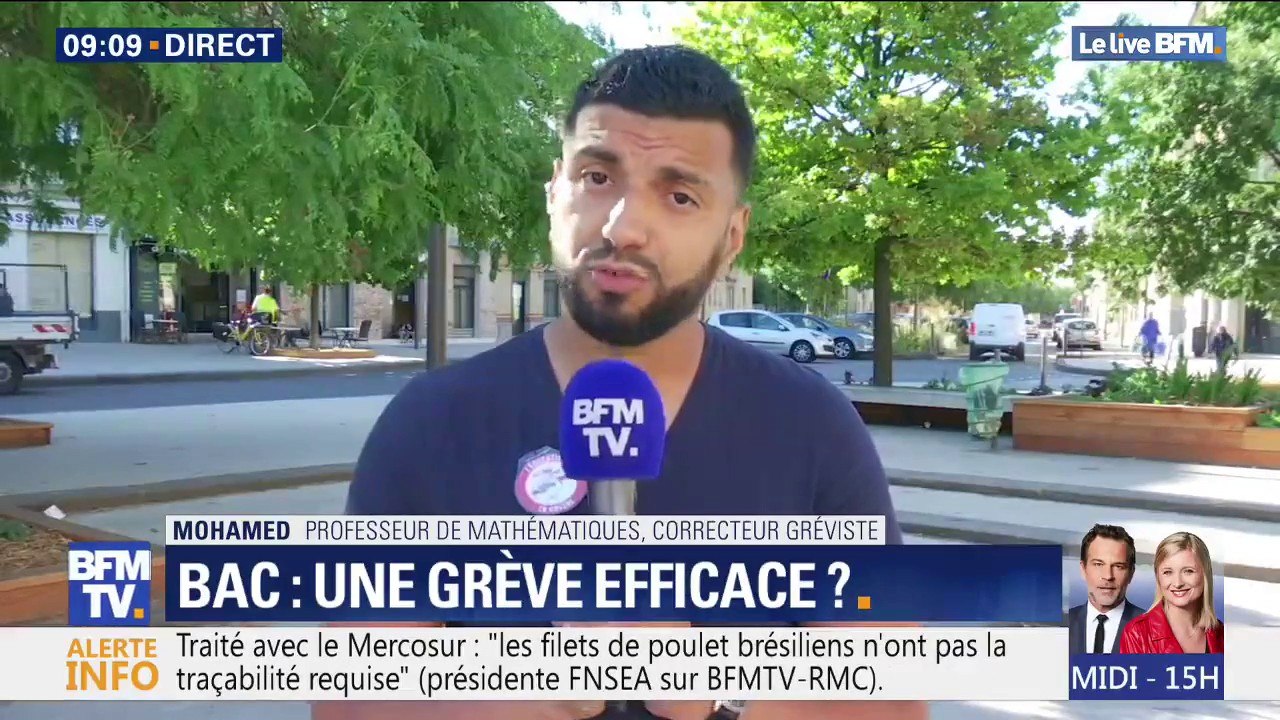 "Ce n'est pas une partie de plaisir... Je perds de l'argent." Ce correcteur du bac explique pourquoi il est en grève