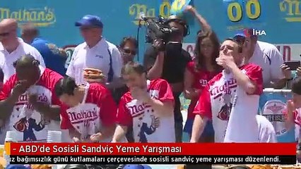 - ABD'de Sosisli Sandviç Yeme Yarışması