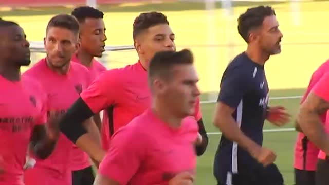 Primer entrenamiento del Sevilla a las órdenes de Lopetegui